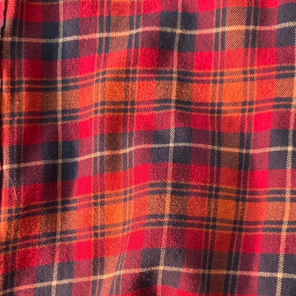 Vans, Red Plaid Men's Shirt, XL - Picture 5 of 7